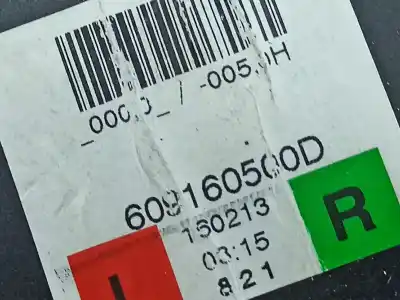 Автозапчастина б/у задній правий ремін безпеки для opel corsa e (x15) 1.4 turbo (08, 68) посилання на oem iam 609160500d  