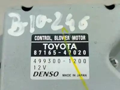 Автозапчасти б/у сопротивление нагреву за toyota prius hatchback (_w2_) 1.5 hybrid (nhw20_. nhw20r) híbrido (gasolina) 2007 5p ссылки oem iam   