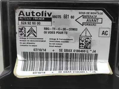 Автозапчасти б/у блок управления подушками безопасности за peugeot 308 sw ii (lc_, lj_, lr_, lx_, l4_) 1.6 hdi / bluehdi 115 (lcbhxm lcbhxt) ссылки oem iam 9807568180  