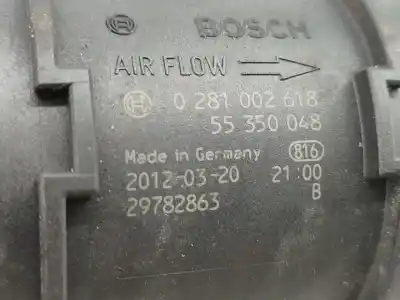 Second-hand car spare part flowmeter for opel astra h caravan (l35) 1.7 cdti (l35) gasóleo 2005 5p oem iam references 0281002618  