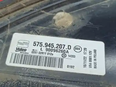 Second-hand car spare part left tailgate light for seat ateca (kh7) 2.0 tdi oem iam references 575945207d  