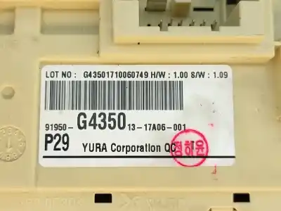 Second-hand car spare part fuse box unit for hyundai i30 fastback (pde, pden) 1.6 crdi oem iam references 91950g4350  