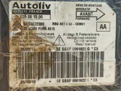 Автозапчасти б/у блок управления подушками безопасности за citroen ds3 1.6 blue-hdi fap ссылки oem iam 9803832380  