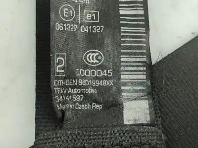 Автозапчастина б/у задній правий ремін безпеки для citroen ds3 1.6 blue-hdi fap посилання на oem iam 34140294  