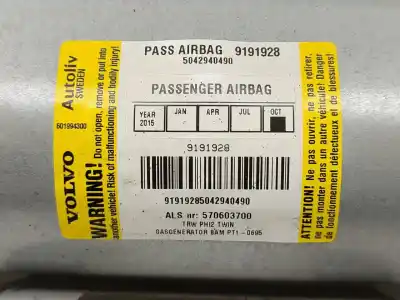 Автозапчасти б/у подушка безопасности передняя правая за iveco daily iv caja/chasis 35c15 ссылки oem iam 9191928  