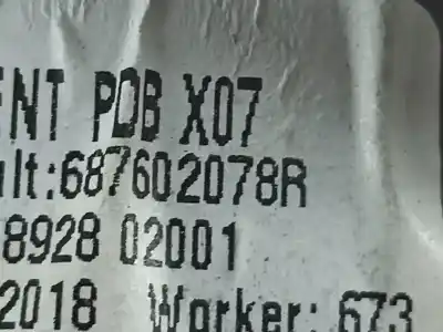 Автозапчасти б/у аэрационная решетка за renault twingo iii (bcm_) 1.0 sce 70 ссылки oem iam 687602078r  