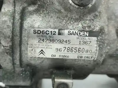 Автозапчасти б/у компрессор кондиционера воздуха за citroen ds3 1.6 blue-hdi fap ссылки oem iam 9678656080  