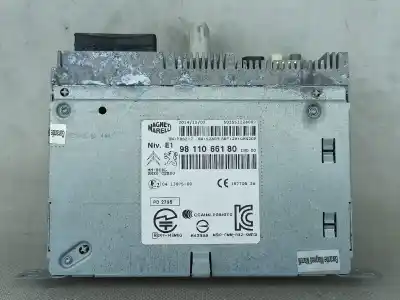 Peça sobressalente para automóvel em segunda mão sistema de áudio / rádio cd por peugeot 2008 i (cu_) 1.6 hdi referências oem iam 9811066180