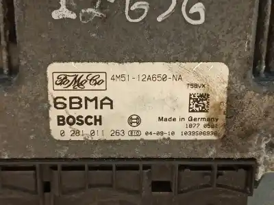 Автозапчастина б/у ебу контролер двигуна для ford focus c-max (dm2) 1.6 tdci посилання на oem iam 4m5112a650na  