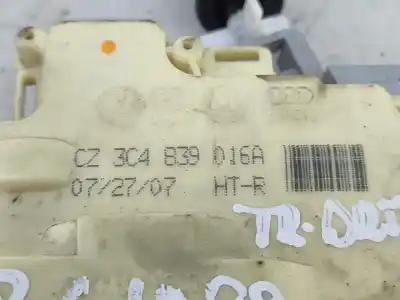 Pièce détachée automobile d'occasion serrure de porte arrière droite pour volkswagen passat b6 variant (3c5) 2.0 tdi références oem iam 3c4839016a  