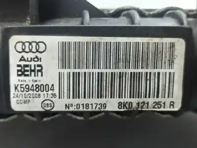 Автозапчастина б/у водяний радіатор для audi a4 b8 avant (8k5) 2.0 tdi посилання на oem iam 8k0121251r  