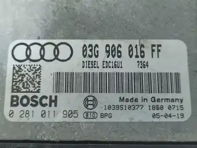 Second-hand car spare part ecu engine control for audi a3 (8p1) 2.0 tdi 16v oem iam references 03g906016ff  