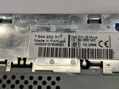 Pezzo di ricambio per auto di seconda mano impianto audio / radio cd per opel corsa c (x01) 1.3 cdti (f08 f68) riferimenti oem iam 7644222317  