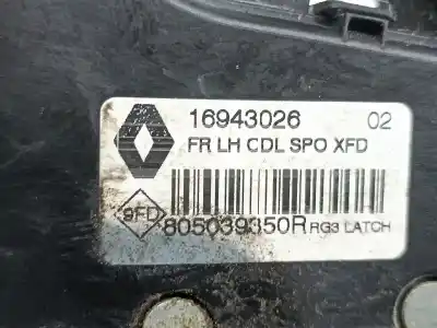 Автозапчастина б/у замок передніх дверей лівий для renault talisman grandtour (kp_) 1.6 dci 130 посилання на oem iam 805039350r  