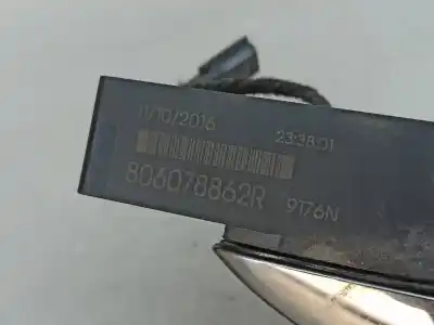 Автозапчастина б/у завнішня ручка задня ліва для renault talisman grandtour (kp_) 1.6 dci 130 посилання на oem iam 806078862r  