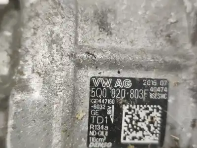 Автозапчасти б/у компрессор кондиционера воздуха за seat leon (5f1) 1.6 tdi ссылки oem iam 5q0820803f  