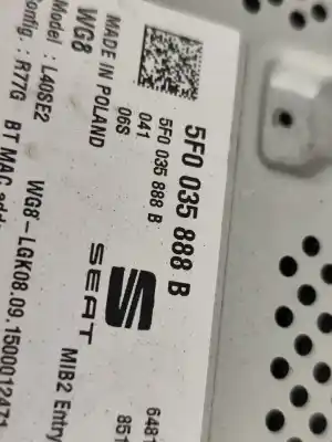 Автозапчасти б/у аудиосистема / радио cd за seat leon (5f1) 1.6 tdi ссылки oem iam 5f0035888b  