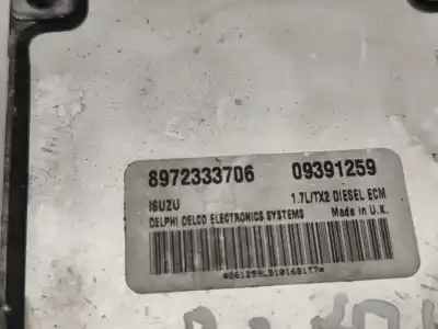 Second-hand car spare part ecu engine control for opel corsa c (x01) 1.7 dti (f08 f68) oem iam references 09391259  