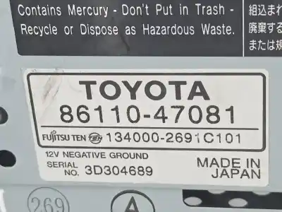 Автозапчасти б/у многофункциональный дисплей за toyota prius hatchback (_w2_) 1.5 hybrid (nhw20_) ссылки oem iam   