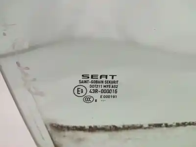 Автозапчастина б/у скло передній праві двері для seat leon (5f1) 1.5 tgi посилання на oem iam 43r000016  