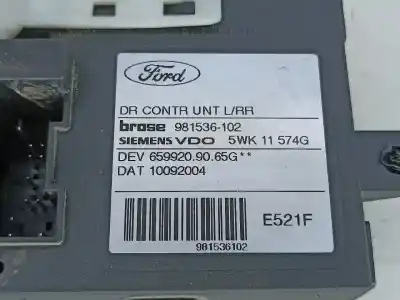 Автозапчастина б/у двиг скла задне ліво для ford focus c-max (dm2) 2.0 tdci посилання на oem iam 981536102  