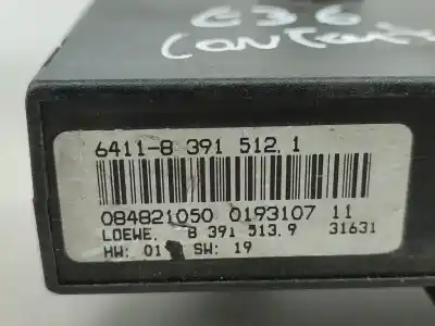 Second-hand car spare part comfort module for bmw 3 (e36) 318 tds oem iam references 641183915121  