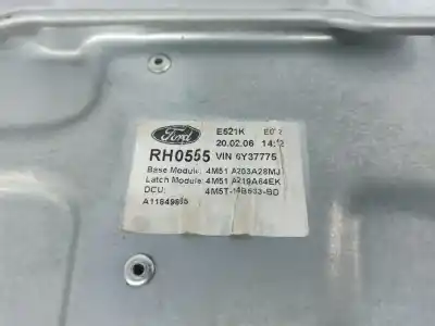 İkinci el araba yedek parçası ön sag pencere regülatörü için ford focus ii (da_, hcp, dp) 1.6 tdci oem iam referansları 4m51a203a28mj  