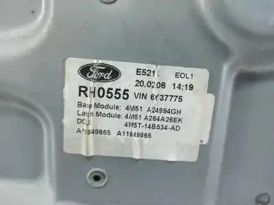 İkinci el araba yedek parçası arka sag cam regülatörü için ford focus ii (da_, hcp, dp) 1.6 tdci oem iam referansları 4m51a045h22a  