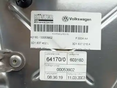 Автозапчасти б/у регулятор стекла переднего правого за volkswagen phaeton (3d1, 3d2, 3d3, 3d4, 3d6, 3d7, 3d8, 3d9) 5.0 v10 tdi 4motion ссылки oem iam 3d4837756s  