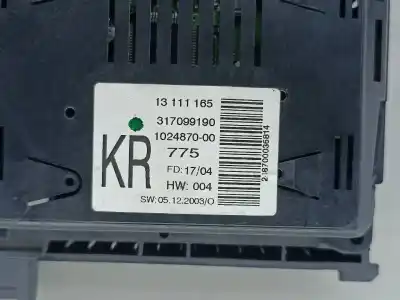 Pièce détachée automobile d'occasion écran multifonctions pour opel astra h classic hatchback (a04) 1.4 (l48) références oem iam 13111165   Pièce détachée automobile d'occasion écran multifonctions pour opel astra h classic hatchback (a04) 1.4 (l48) références oem iam 13111165