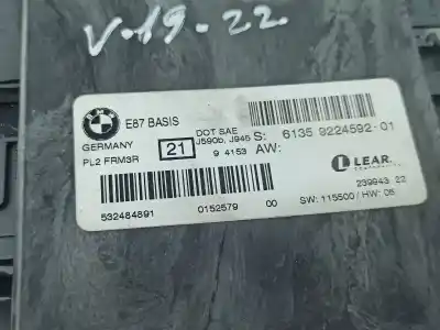 Second-hand car spare part light control unit for bmw 1 (e87) 118 d oem iam references 9224592  