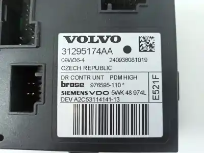 Автозапчастина б/у двигатель переднього правого скла для volvo c30 1.6 d посилання на oem iam 31295174aa  