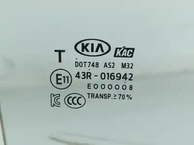 Автозапчастина б/у задне праве скло для kia picanto (ja) 1.0 cat посилання на oem iam 43r016942  