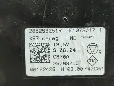 Pezzo di ricambio per auto di seconda mano modulo comfort per renault captur i (j5_, h5_) 1.5 dci 90 riferimenti oem iam 285258251r  