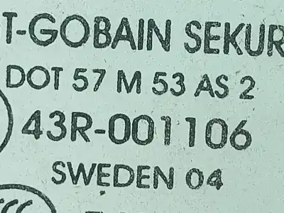 Second-hand car spare part front right door window glass for iveco daily iv caja/chasis 35c15 oem iam references 43r001106  