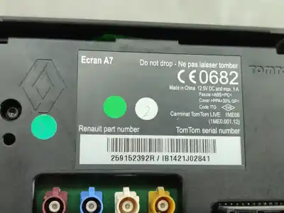 Автозапчасти б/у многофункциональный дисплей за renault fluence (l3) desde 11/2009 fluence z.e. dynamique ссылки oem iam 259152392r  