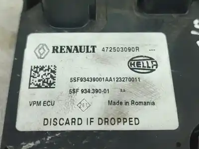 Автозапчасти б/у блок управления подушками безопасности за renault fluence (l3) desde 11/2009 fluence z.e. dynamique ссылки oem iam 472503090r  
