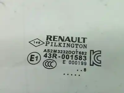 Автозапчастина б/у скло двері задній правий для renault captur i (j5_, h5_) blue dci 95 посилання на oem iam 43r001583   Автозапчастина б/у скло двері задній правий для renault captur i (j5_, h5_) blue dci 95 посилання на oem iam 43r001583
