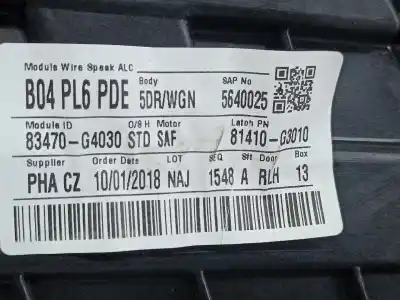 Автозапчастина б/у регулятор склона задній лівий для hyundai i30 fastback (pde, pden) 1.6 crdi посилання на oem iam 83470g4030  