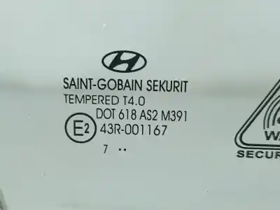 Автозапчастина б/у скло передній праві двері для hyundai i30 fastback (pde, pden) 1.6 crdi посилання на oem iam 43r001167  