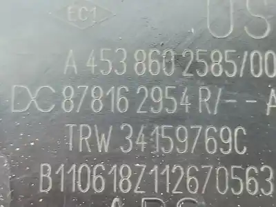 Peça sobressalente para automóvel em segunda mão chicote / encaixe cinto segurança traseiro direito por renault twingo iii (bcm_) 1.0 sce 70 referências oem iam 878162954r  