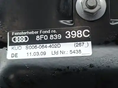 Автозапчасти б/у регулятор стекла переднего правого за audi a5 cabriolet (8f7) 3.0 tdi quattro ссылки oem iam tras // 2 pinos  