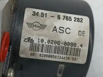 Pezzo di ricambio per auto di seconda mano abs per mini mini (r50, r53) cooper riferimenti oem iam 34516765282  