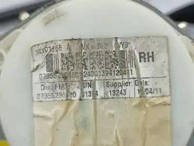 Автозапчастина б/у передній правий ремін безпеки для fiat 500 (312_) 1.2 (312axa1a) посилання на oem iam 07355230680  
