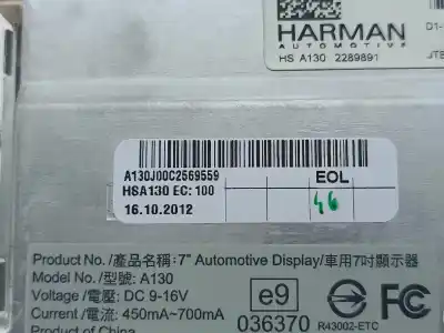 Second-hand car spare part multifunction display for audi a4 b8 avant (8k5) 2.0 tdi oem iam references 8r0919604  
