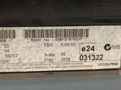 Second-hand car spare part multifunction display for bmw 3 (e90) 318 d oem iam references bm915197903p  