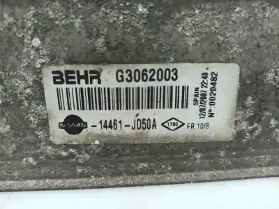 Автозапчастина б/у інтеркулер для nissan qashqai / qashqai +2 i (j10, nj10, jj10e) 1.5 dci посилання на oem iam 14461jd50a   Автозапчастина б/у інтеркулер для nissan qashqai / qashqai +2 i (j10, nj10, jj10e) 1.5 dci посилання на oem iam 14461jd50a