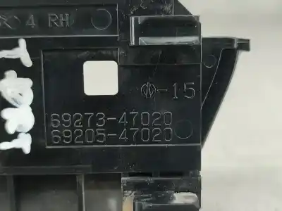 Автозапчасти б/у внутренняя задняя правая ручка за toyota prius hatchback (_w2_) 1.5 hybrid (nhw20_. nhw20r) híbrido (gasolina) 2007 5p ссылки oem iam 6927347020  