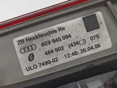 Second-hand car spare part right tailgate door light for audi a4 b7 avant (8ed) 2.0 tdi oem iam references 8e9945094  