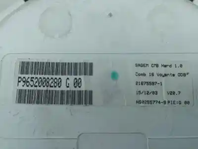 Peça sobressalente para automóvel em segunda mão quadrante por citroen c2 (jm_) 1.1 referências oem iam 9652008280  